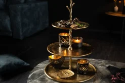 Riess-Ambiente Goldene Möbel|Etageren & Tabletts ><noscript><img width=