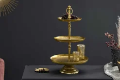 Riess-Ambiente Goldene Möbel|Etageren & Tabletts ><noscript><img width=
