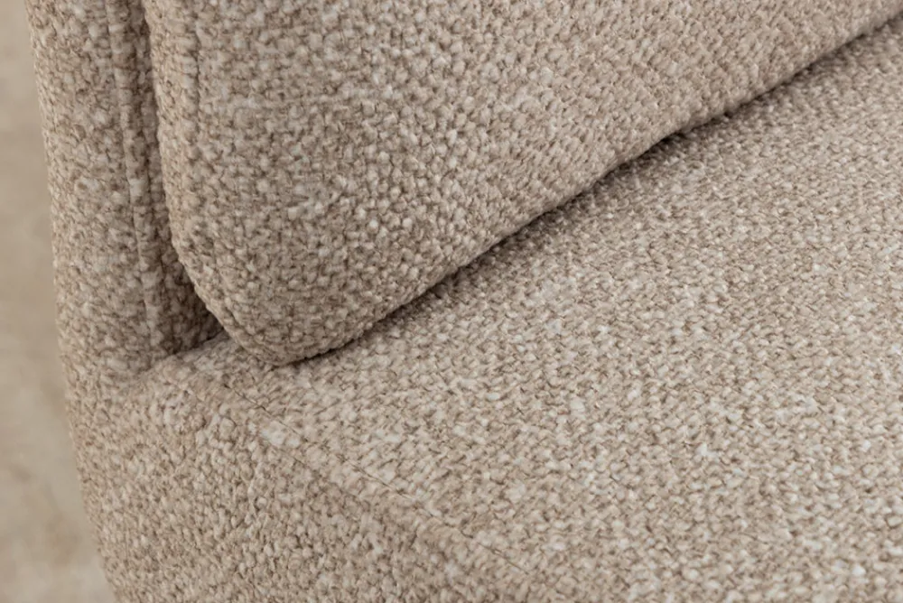 Riess-Ambiente Freischwinger > Design Freischwinger Stuhl COMFORT beige Strukturstoff mit Metallgestell