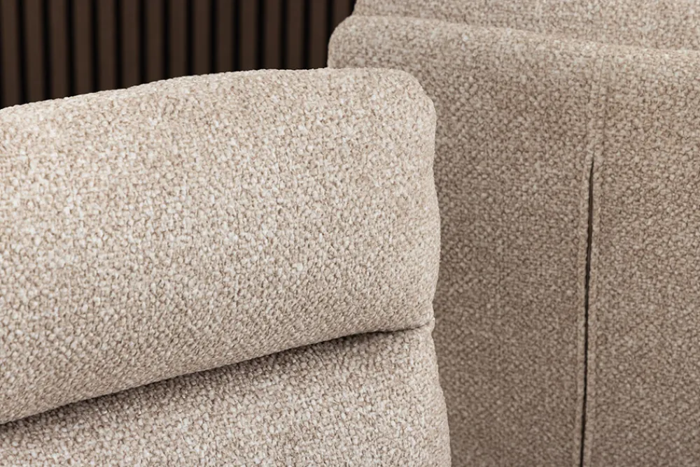 Riess-Ambiente Freischwinger > Design Freischwinger Stuhl COMFORT beige Strukturstoff mit Metallgestell