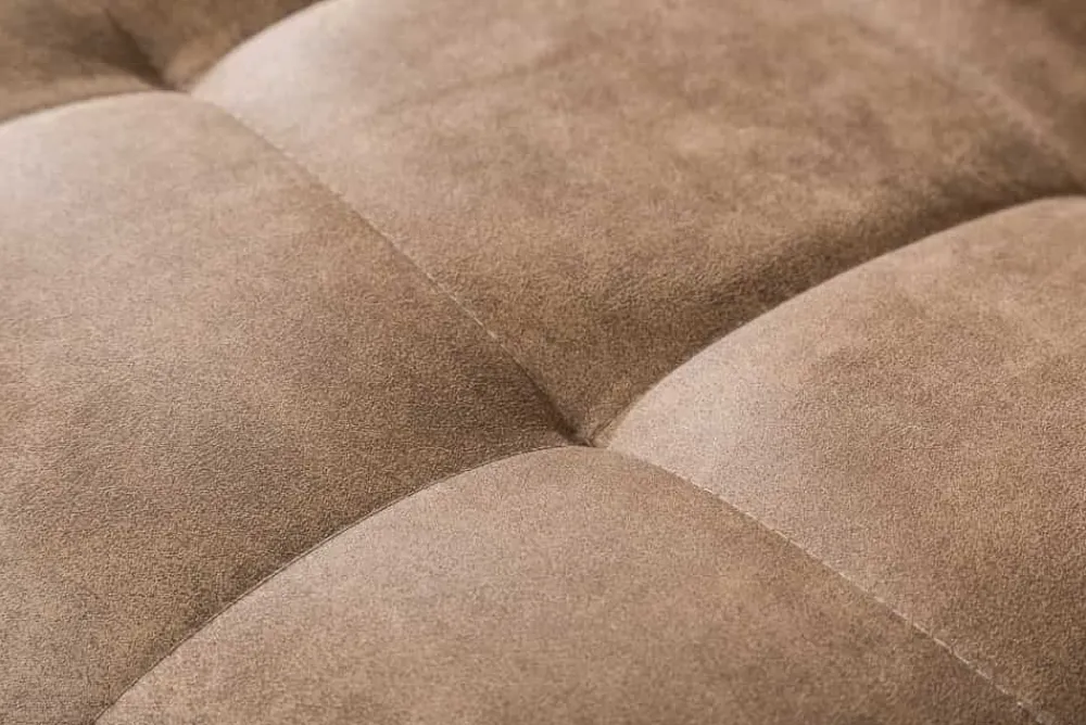 Riess-Ambiente Freischwinger|Industrial Loft > Design Freischwinger Stuhl MIAMI taupe antik Microfaser Metallgestell matt schwarz