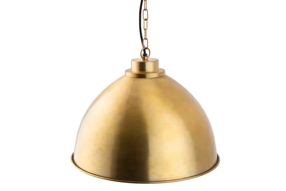 Riess-Ambiente Goldene Möbel|Hängelampen > Design Hängelampe INDUSTRIAL 45cm gold Metall rund Pendelleuchte höhenverstellbar