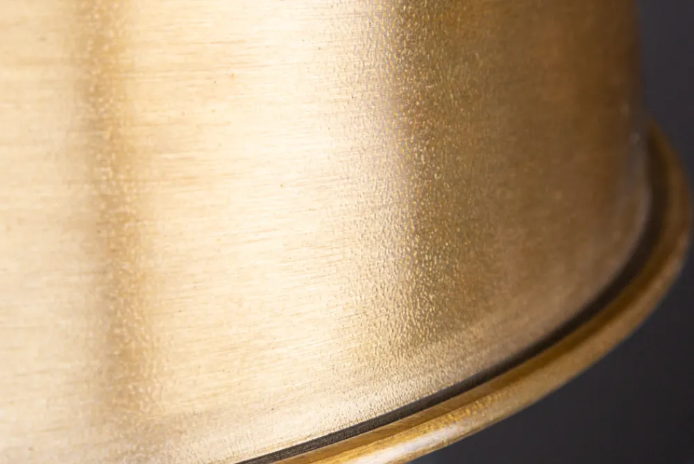 Riess-Ambiente Goldene Möbel|Hängelampen > Design Hängelampe INDUSTRIAL 45cm gold Metall rund Pendelleuchte höhenverstellbar