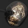 Riess-Ambiente Hängelampen > Design Hängelampe LIQUID DIAMOND 100cm smoke schwarz Glas fünf Schirme Kugelleuchte