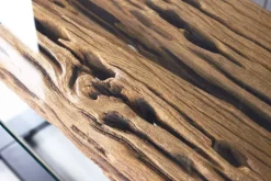 Riess-Ambiente Mehr...|Konsolentische > Design Konsolentisch BARRACUDA 150cm recyceltes Teakholz Glas Industrial