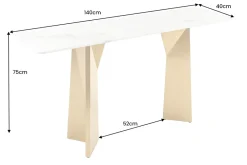 Riess-Ambiente Goldene Möbel|Konsolentische ><noscript><img width=