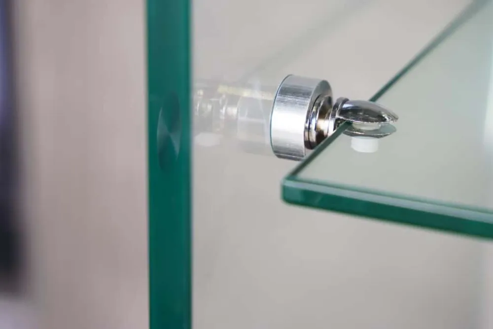 Riess-Ambiente Konsolentische > Design Konsolentisch FANTOME 100cm Glas transparent mit Ablage