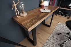 Riess-Ambiente Mehr...|Massivholztische > Design Konsolentisch IRON CRAFT 115cm Mangoholz Eisen Schreibtisch