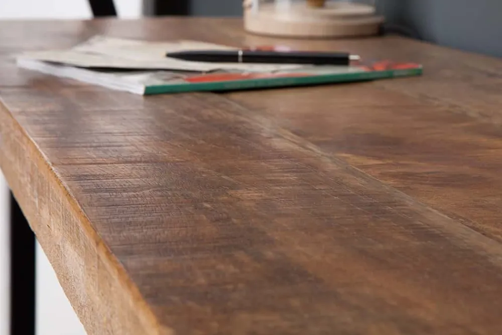 Riess-Ambiente Mehr...|Massivholztische > Design Konsolentisch IRON CRAFT 115cm Mangoholz Eisen Schreibtisch