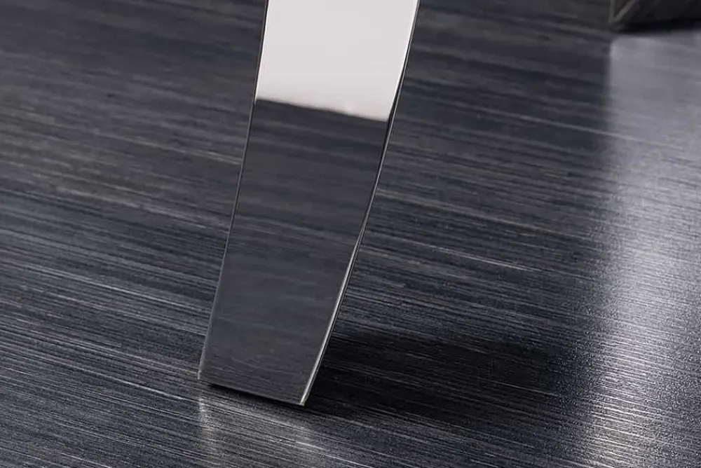 Riess-Ambiente Konsolentische > Design Konsolentisch MODERN BAROCK 140cm schwarz anthrazit chrom Keramik Marmor