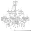 Riess-Ambiente Goldene Möbel|Hängelampen > Design Kronleuchter CRYSTAL XL 80cm gold 15-armig Lüster Kristall-Lampe