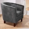 Riess-Ambiente Loungesessel|Sessel > Design Lounge Sessel HEMINGWAY dunkelgrau Samt Armlehnen Cocktailsessel
