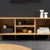 Riess-Ambiente Retro Möbel|Tv- & Lowboards > Design Lowboard VIENNA 120cm natur Wiener Geflecht Rattan TV-Board