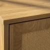 Riess-Ambiente Retro Möbel|Nachttische > Design Nachttisch VIENNA 60cm natur Rattan Geflecht Beistelltisch mit Stauraum