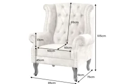 Riess-Ambiente Sessel|Samt Möbel ><noscript><img width=