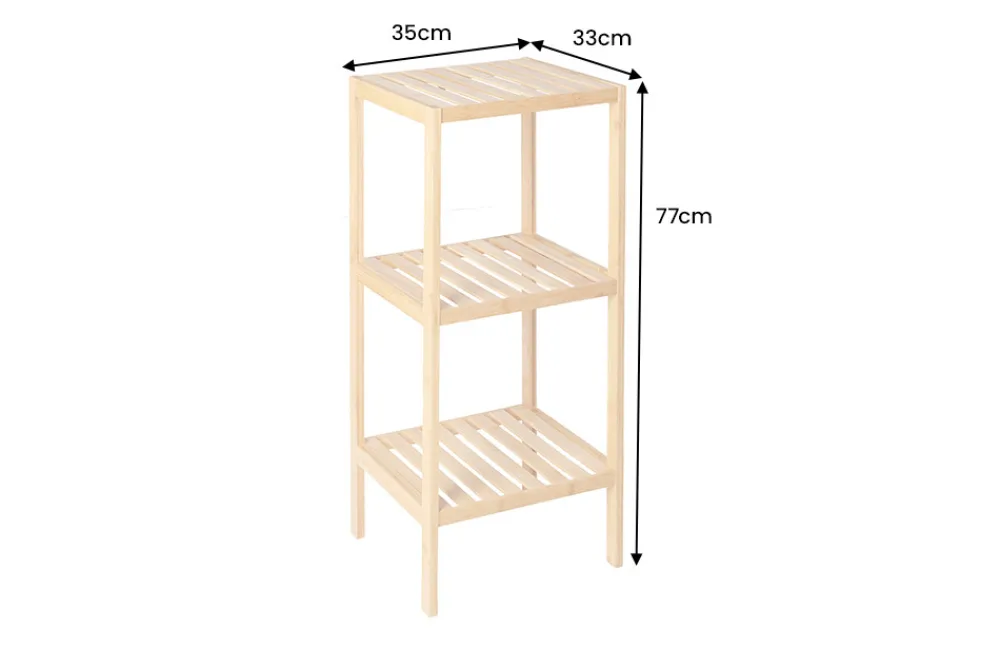 Riess-Ambiente Mehr...|Mehr... > Design Regal LAGOON SPA 80cm Bambusholz zwei Fächer Badregal