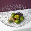 Riess-Ambiente Schalen > Design Schale STRUCTURE 45cm silber pulverbeschichtetes Metall