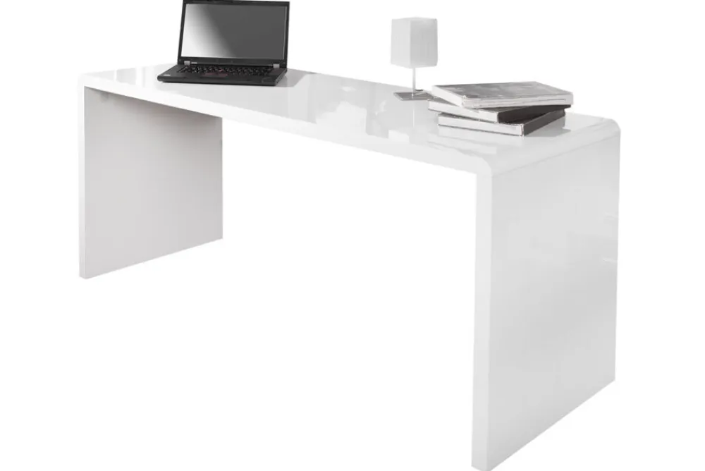 Riess-Ambiente Bürotische > Design Schreibtisch FAST TRADE 160cm weiß Hochglanz Computertisch
