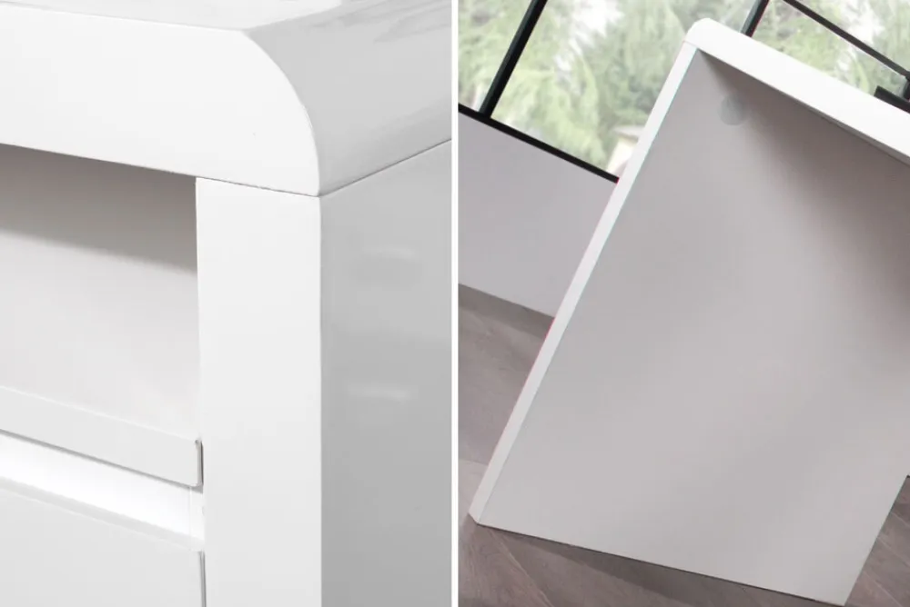 Riess-Ambiente Bürotische > Design Schreibtisch FAST TRADE 160cm weiß Hochglanz Computertisch