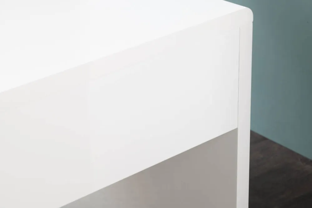 Riess-Ambiente Bürotische > Design Schreibtisch FAST TRADE 120cm weiß Hochglanz Bürotisch