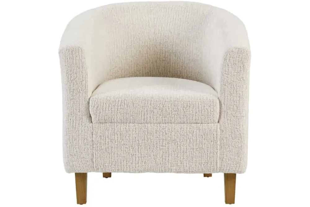 Riess-Ambiente Loungesessel > Design Sessel HEMINGWAY beige Bouclé Tweed Soft mit Armlehnen Cocktailsessel