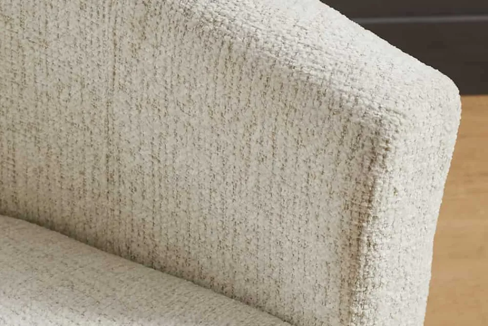 Riess-Ambiente Loungesessel > Design Sessel HEMINGWAY beige Bouclé Tweed Soft mit Armlehnen Cocktailsessel