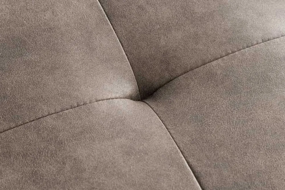 Riess-Ambiente Sitzbänke > Design Sitzbank BOUTIQUE 100cm antik taupe Microfaser schwarze Metallbeine Polsterbank