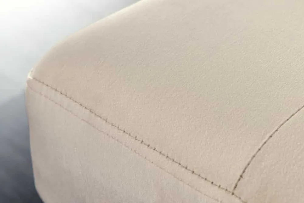 Riess-Ambiente Skandinavisch|Sitzbänke > Design Sitzbank BOUTIQUE 100cm champagner Samt schwarze Metallbeine