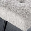 Riess-Ambiente Sitzbänke > Design Sitzbank BOUTIQUE 100cm champagner greige Bouclé schwarze Metallbeine Polsterbank