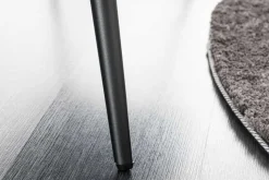 Riess-Ambiente Skandinavisch|Sitzbänke > Design Sitzbank BOUTIQUE 100cm dunkelgrau Cord schwarze Metallbeine