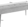 Riess-Ambiente Skandinavisch|Sitzbänke > Design Sitzbank BOUTIQUE 100cm grün Cord schwarze Metallbeine