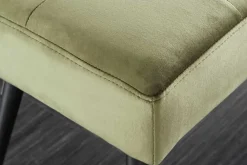 Riess-Ambiente Skandinavisch|Sitzbänke > Design Sitzbank BOUTIQUE 100cm grün Samt schwarze Metallbeine