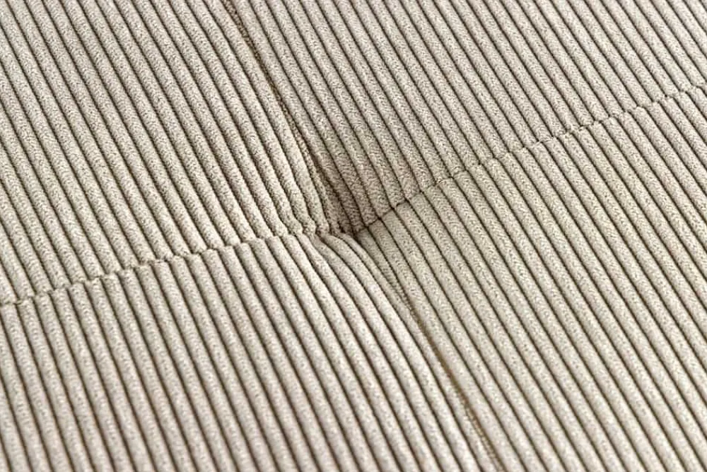 Riess-Ambiente Skandinavisch|Sitzbänke > Design Sitzbank BOUTIQUE 100cm hellgrau Cord schwarze Metallbeine