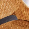 Riess-Ambiente Sitzbänke|Retro Möbel > Design Sitzbank PARIS 160cm senfgelb Samt Retro Rückenlehne