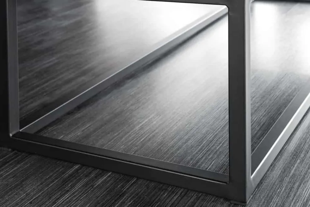Riess-Ambiente Sitzbänke > Design Sitzbank PETIT BEAUTÉ 110cm champagner greige Bouclé schwarzes Metallgestell