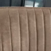 Riess-Ambiente Sitzbänke|Retro Möbel > Design Sitzbank TURIN 160cm taupe schwarz Metallbeine mit Armlehne