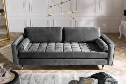 Riess-Ambiente Samt Möbel|3-Sitzer Sofa ><noscript><img width=