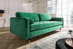 Riess-Ambiente Samt Möbel|3-Sitzer Sofa ><noscript><img width=