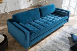 Riess-Ambiente Samt Möbel|3-Sitzer Sofa ><noscript><img width=