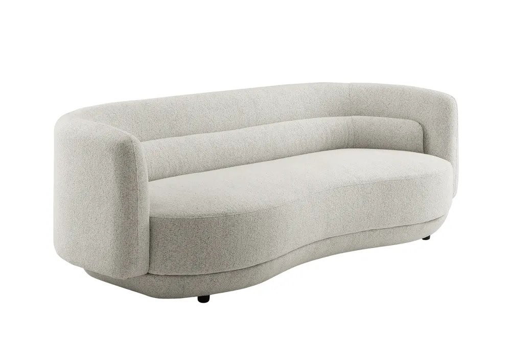 Riess-Ambiente 3-Sitzer Sofa > Design Sofa GATSBY 230cm beige Chenille Federkern 3-Sitzer Couch Rundum-Bezug