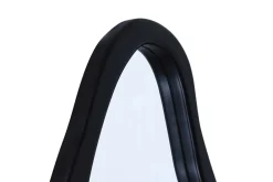 Riess-Ambiente Spiegel > Design Spiegel ORGANIC 180cm schwarz Standspiegel Wandspiegel abgerundeter Rahmen