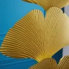 Riess-Ambiente Goldene Möbel|Stehleuchten > Design Stehlampe GINKGO 160cm gold Metall