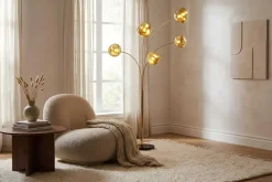 Riess-Ambiente Goldene Möbel|Stehleuchten ><noscript><img width=