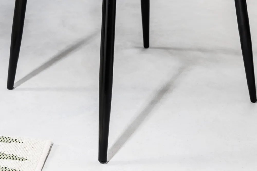 Riess-Ambiente Skandinavisch|Retro Möbel > Design Stuhl AIRE schwarz Kunststoff Stahlgestell Indoor Outdoor inkl. Kissen