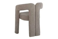Riess-Ambiente Stühle > Design Stuhl ARCH greige Chenille mit Armlehne Rundum-Bezug