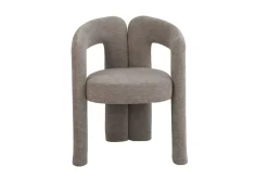 Riess-Ambiente Stühle > Design Stuhl ARCH greige Chenille mit Armlehne Rundum-Bezug
