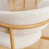 Riess-Ambiente Skandinavisch|Stühle > Design Stuhl BELFORT beige Strukturstoff Metallgestell Eiche