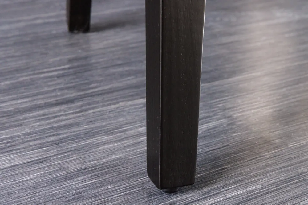 Riess-Ambiente Stühle > Design Stuhl CASTLE beige schwarz Strukturstoff Armlehnen Holzfüße