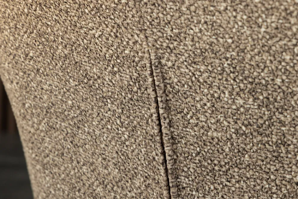 Riess-Ambiente Skandinavisch|Stühle > Design Stuhl LIVORNO taupe Strukturstoff schwarz Massivholz drehbar Auto-Return-Funktion