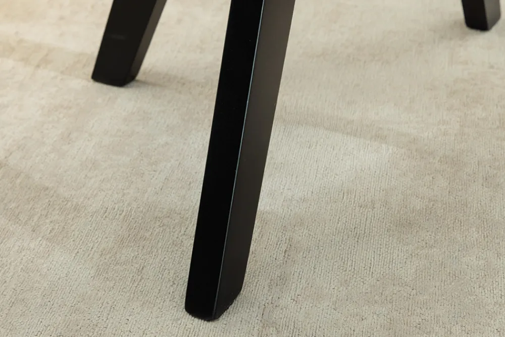 Riess-Ambiente Skandinavisch|Stühle > Design Stuhl LIVORNO taupe Strukturstoff schwarz Massivholz drehbar Auto-Return-Funktion